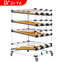 DY41 Pipe Rack Storage System in Workshop With Roller track